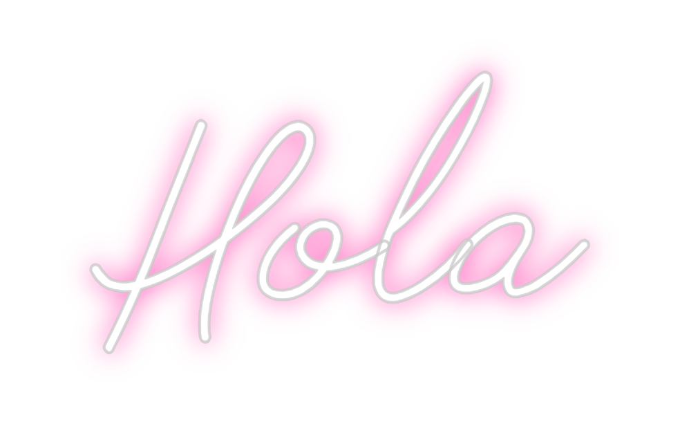 Neon personalizado: Hola