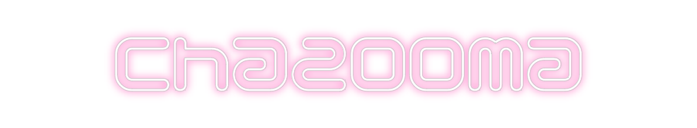 Neon personalizado: Chazooma