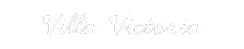 Neon personalizado: Villa  Victoria