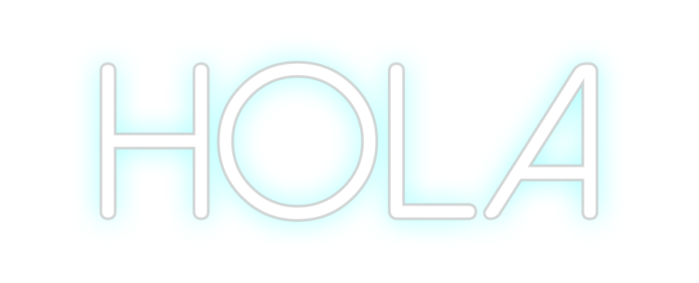 Neon personalizado: Hola