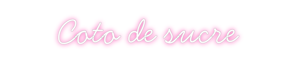 Neon personalizado: Coto de sucre