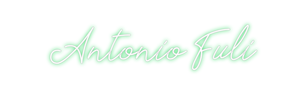 Neon personalizado: Antonio Fuli