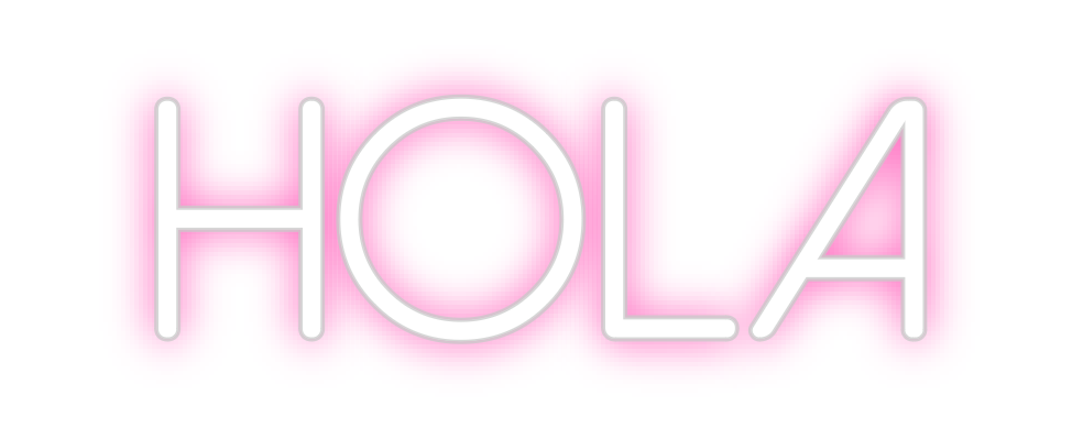 Neon personalizado: Hola