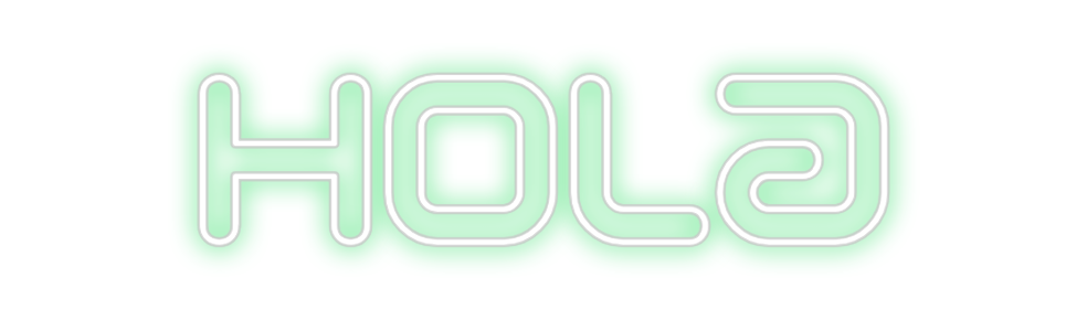 Neon personalizado: Hola