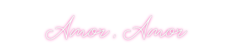 Neon personalizado: Amor , Amor