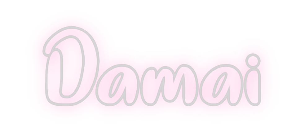 Neon personalizado: Damai