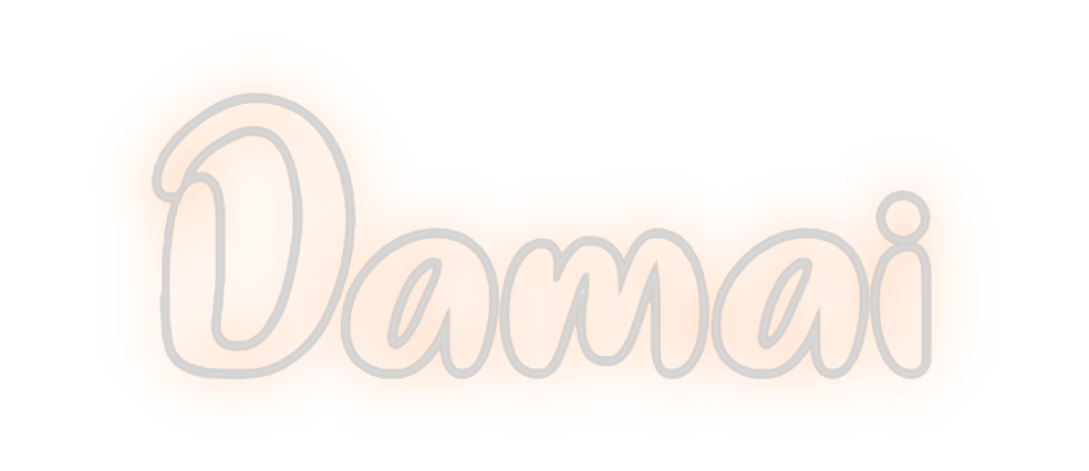 Neon personalizado: Damai