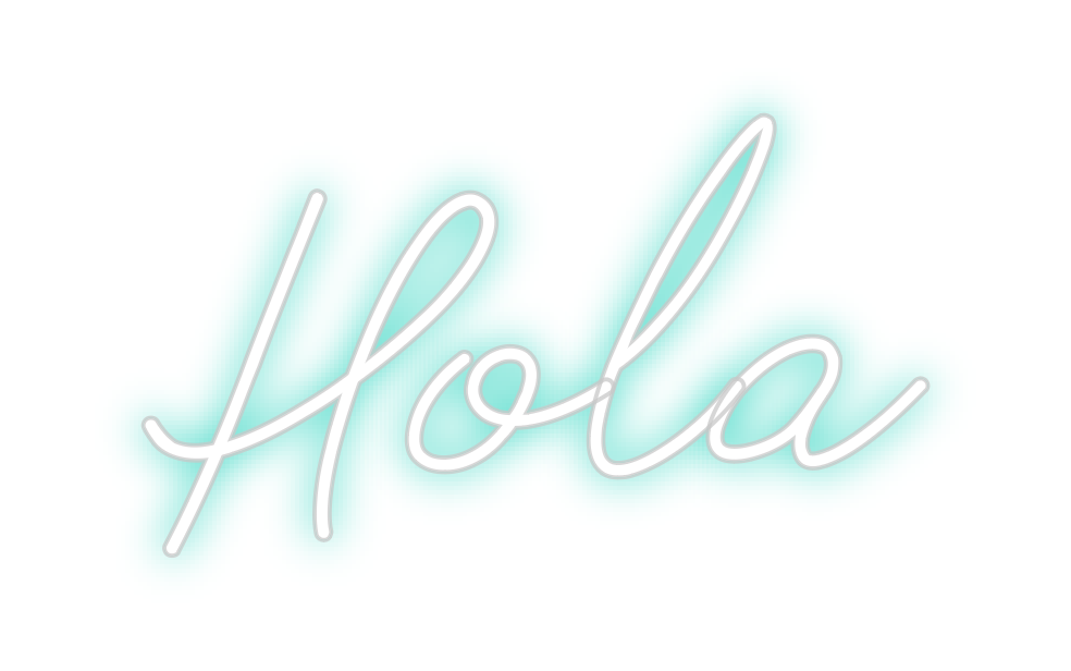 Neon personalizado: Hola