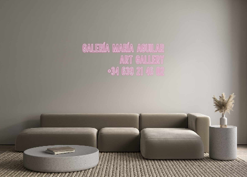 Neon personalizado: GALERÍA MARÍA...