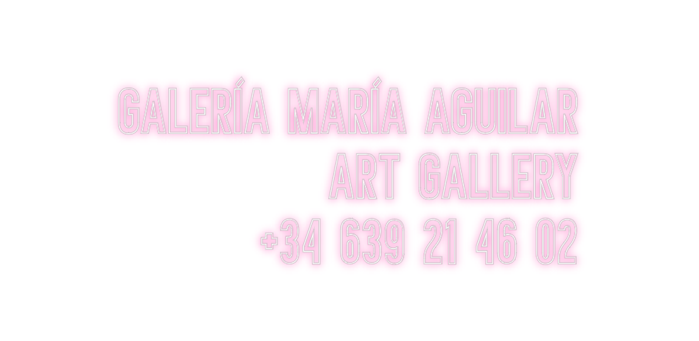 Neon personalizado: GALERÍA MARÍA...