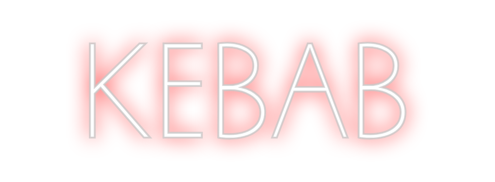 Neon personalizado: KEBAB