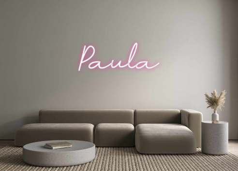 Neon personalizado: Paula