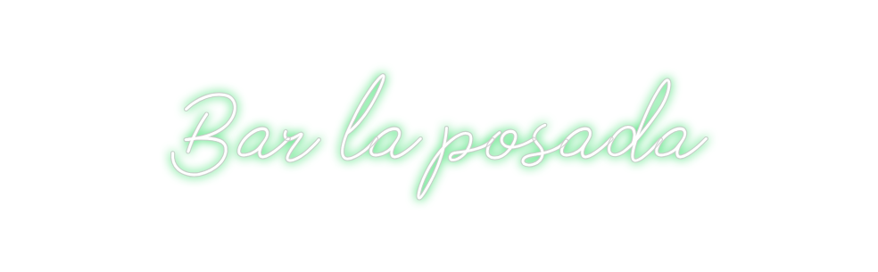 Neon personalizado: Bar la posada