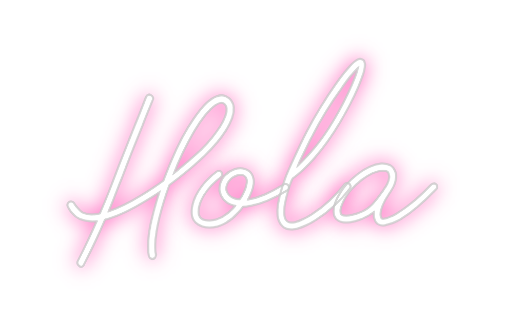 Neon personalizado: Hola