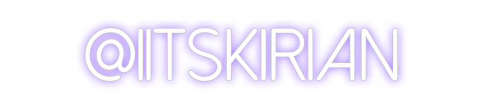 Neon personalizado: @iitskirian