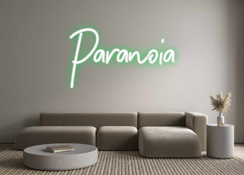 Neon personalizado: Paranoia