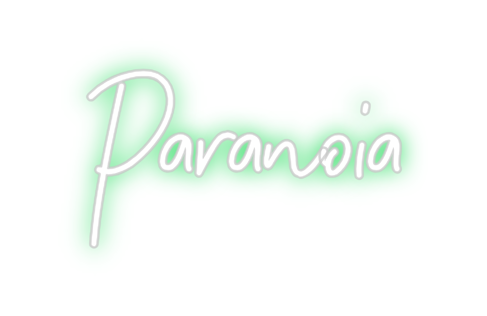 Neon personalizado: Paranoia