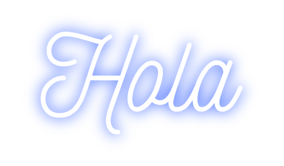 Neon personalizado: Hola