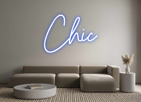 Neon personalizado: Chic