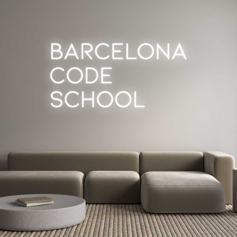 Neon personalizado: BARCELONA 
C...