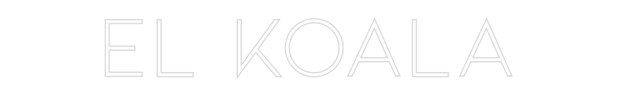 Neon personalizado: El Koala