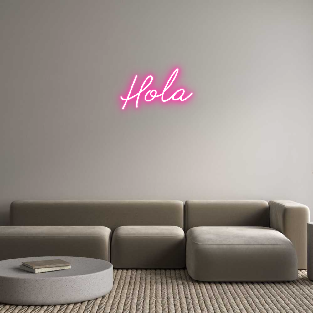 Neon personalizado: Hola