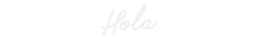 Neon personalizado: Hola