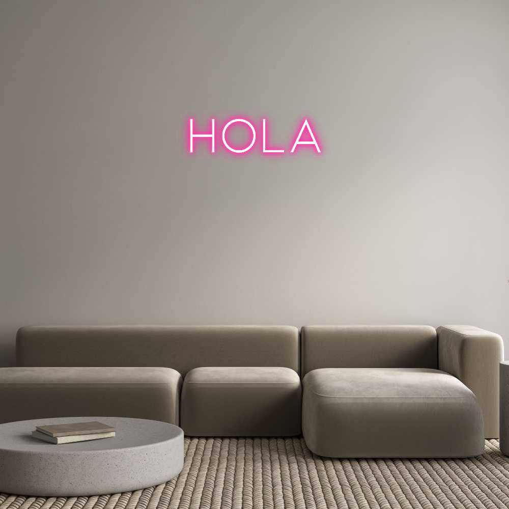 Neon personalizado: Hola