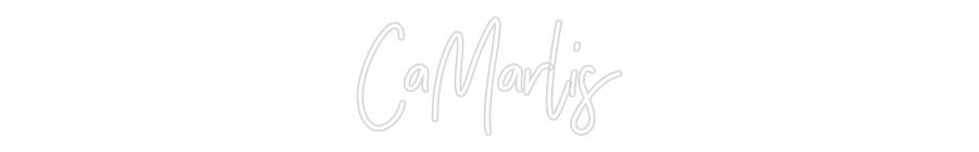 Neon personalizado: CaMarlis