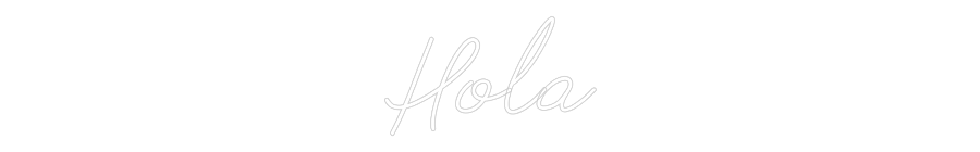 Neon personalizado: Hola