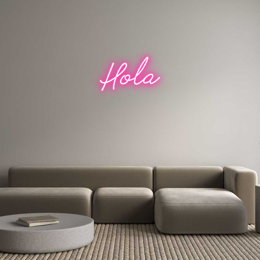 Neon personalizado: Hola