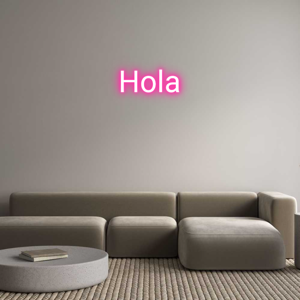 Neon personalizado: Hola