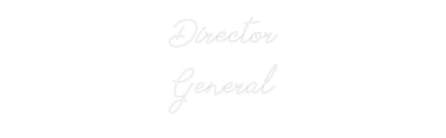 Neon personalizado: Director 
Ge...