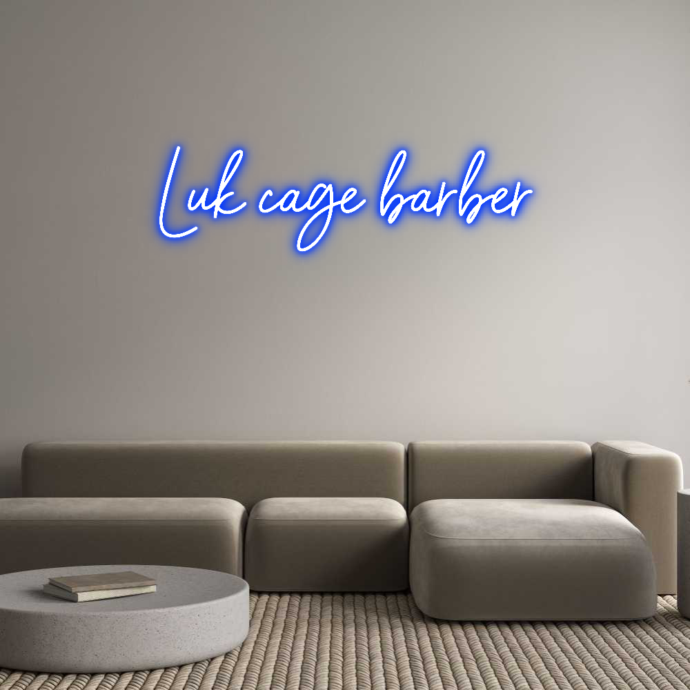 Neon personalizado: Luk cage barb...