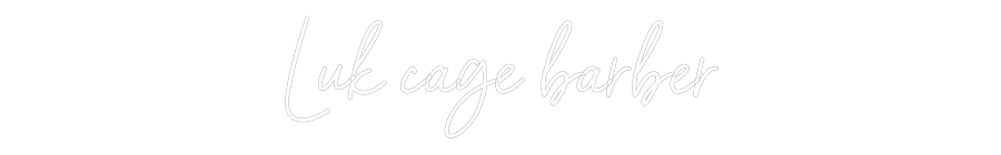 Neon personalizado: Luk cage barb...