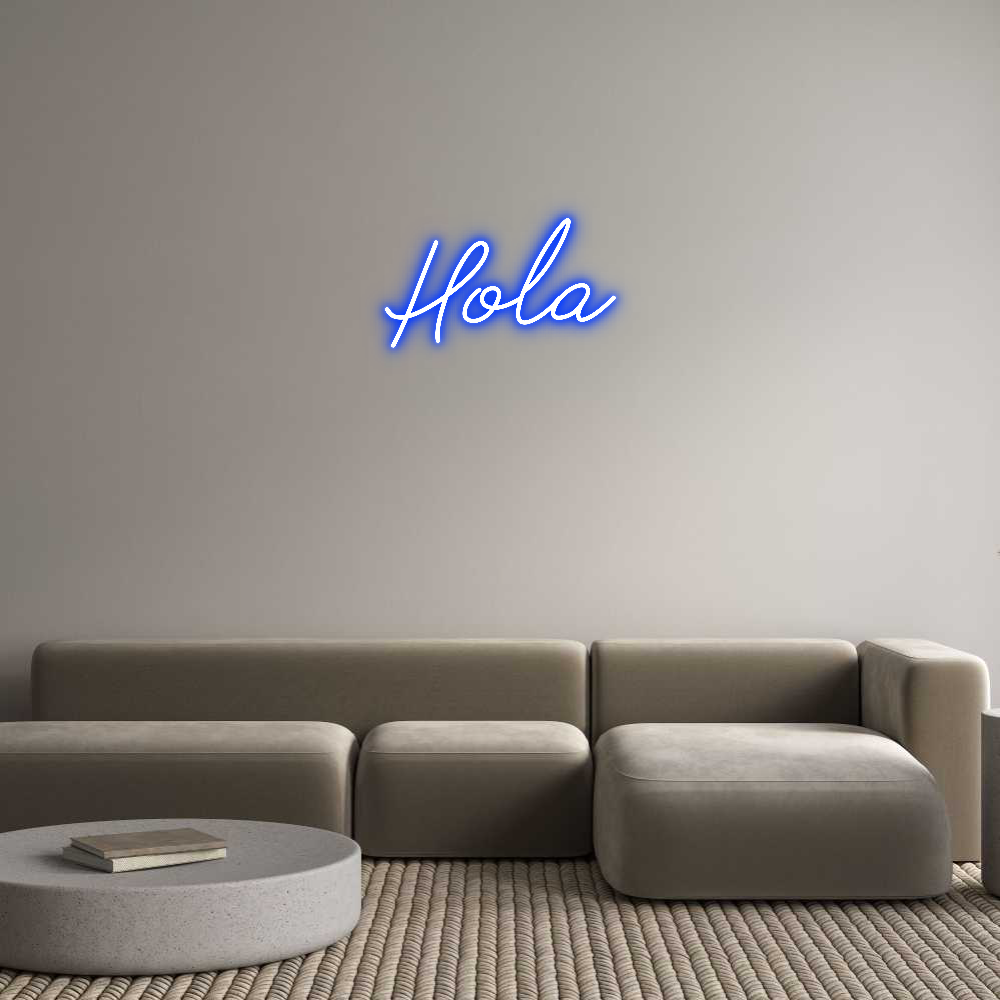 Neon personalizado: Hola