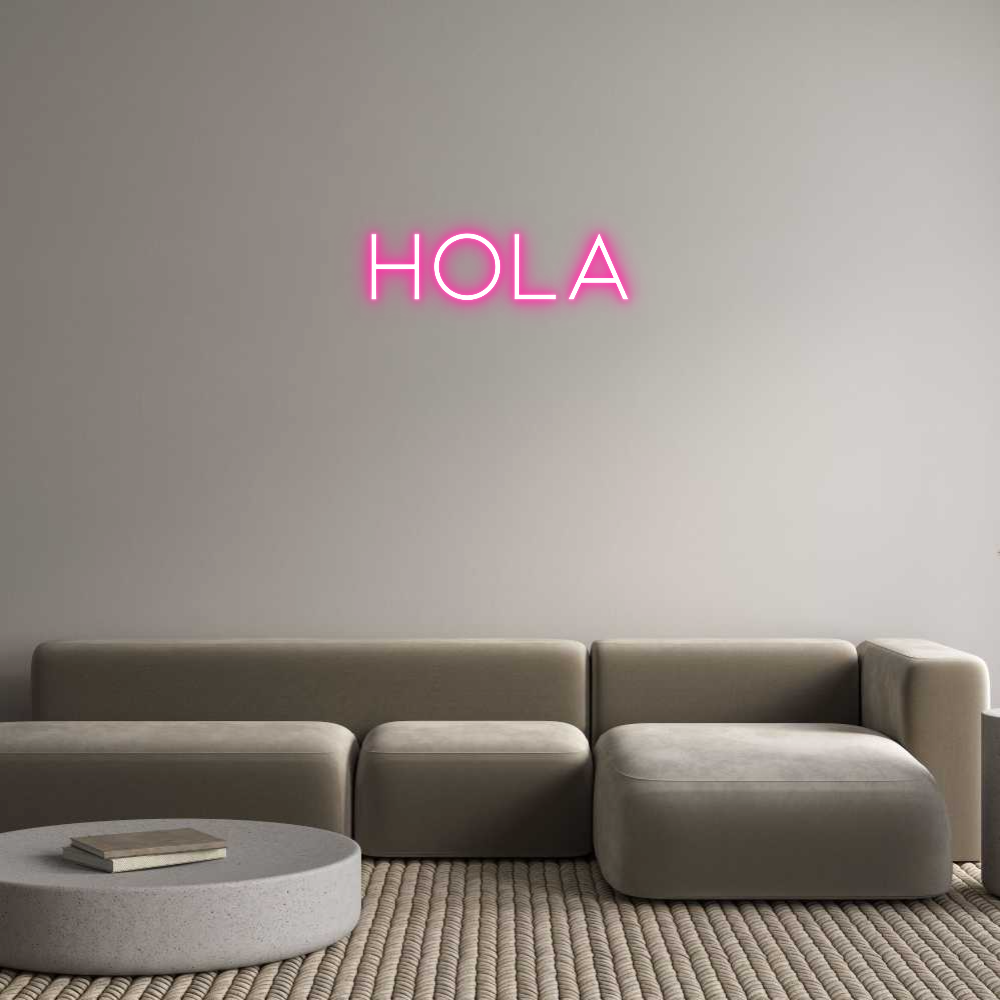 Neon personalizado: Hola