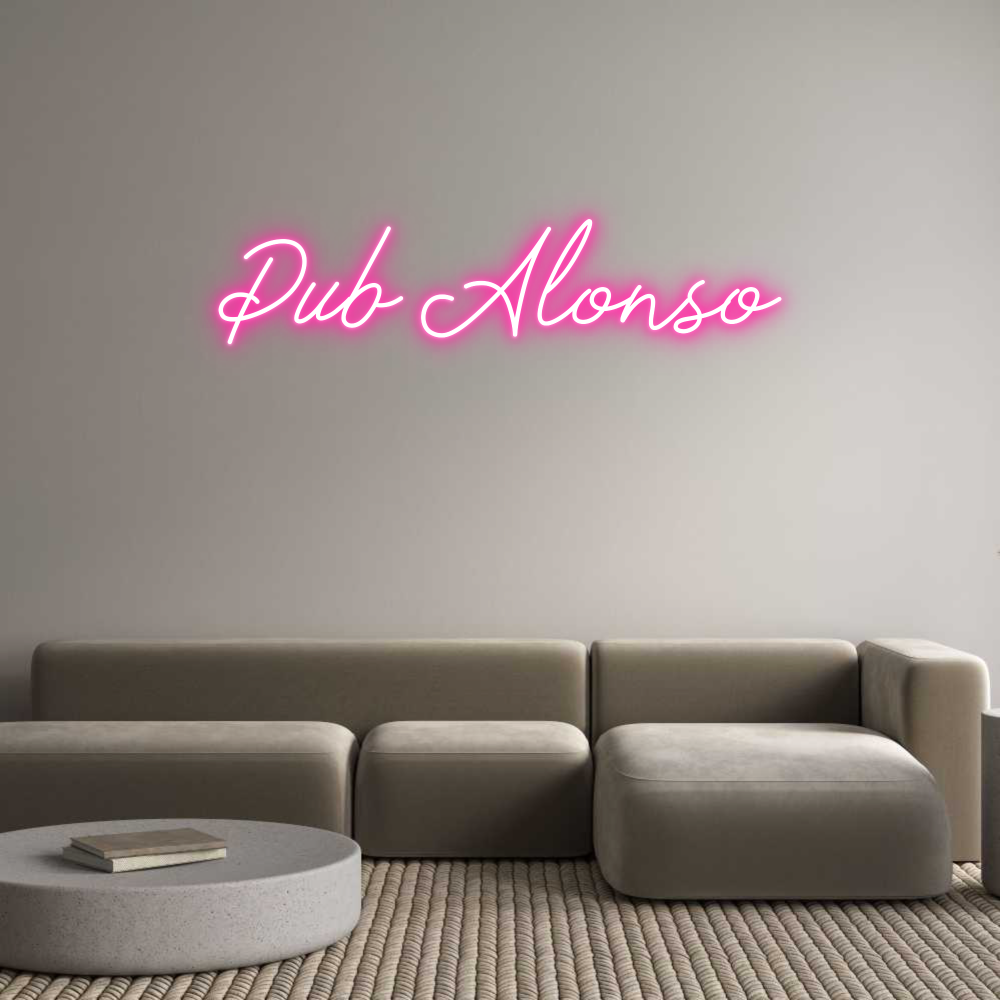 Neon personalizado: Pub Alonso