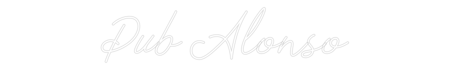Neon personalizado: Pub Alonso
