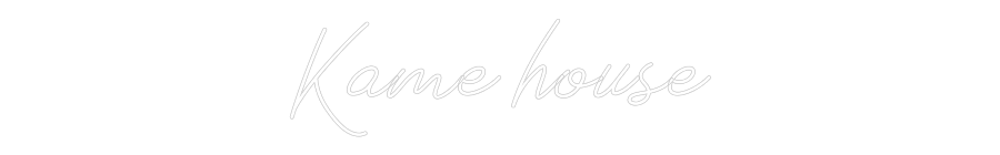 Neon personalizado: Kame house