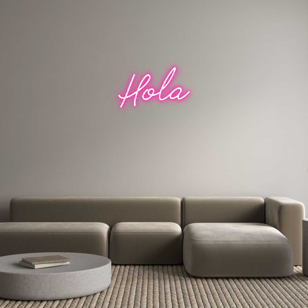 Neon personalizado: Hola