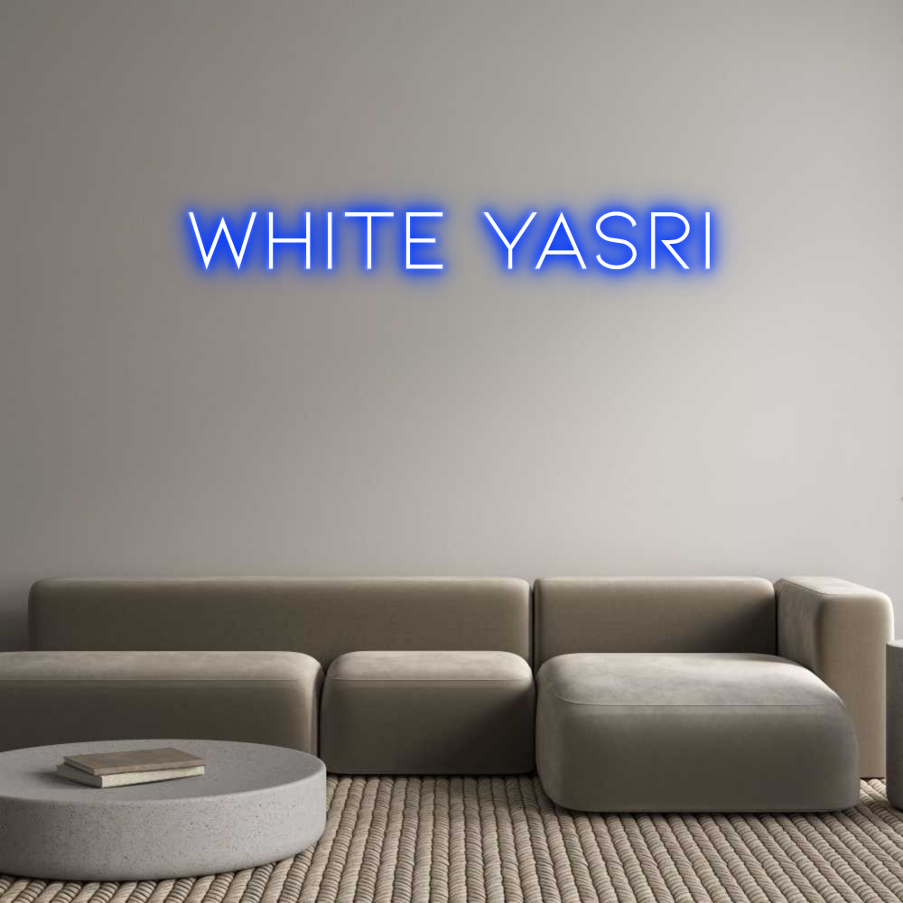 Neon personalizado: WHITE YASRI
