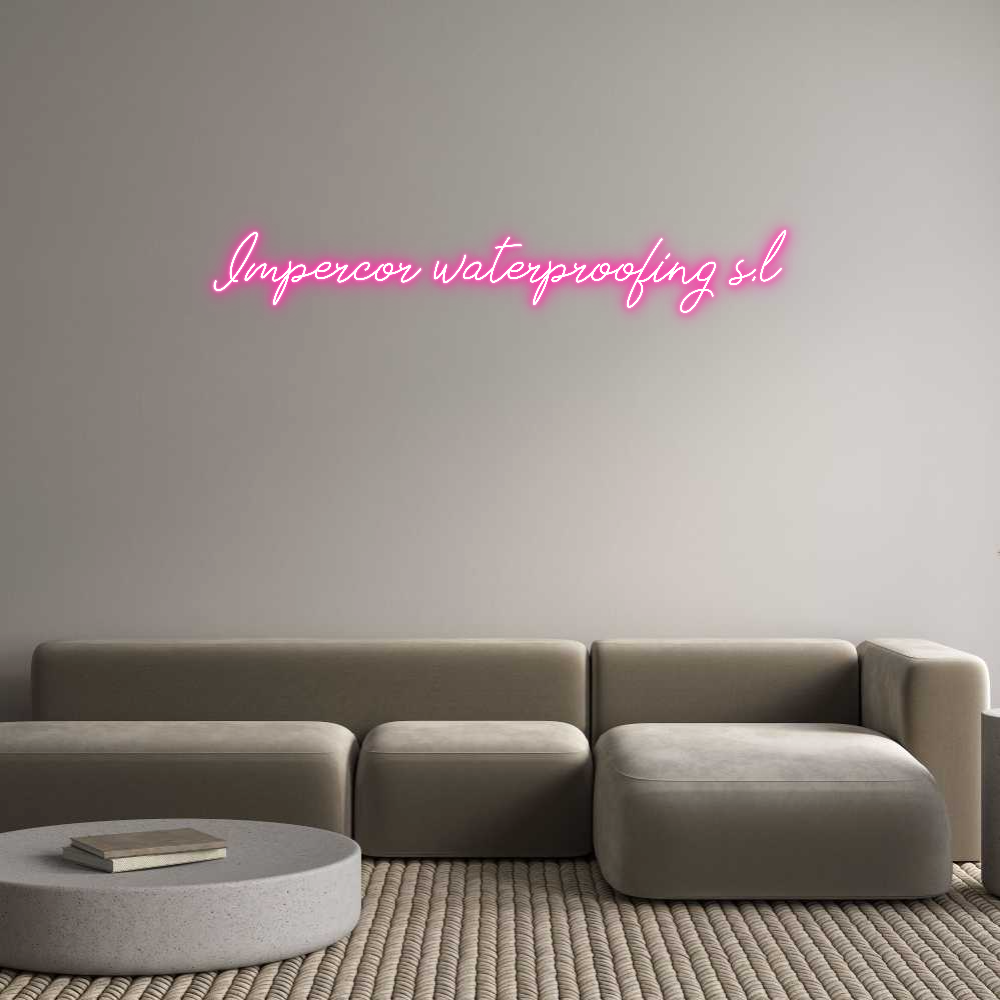Neon personalizado: Impercor wate...