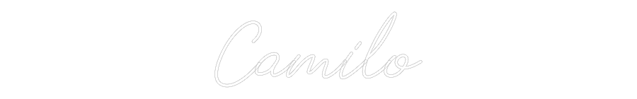 Neon personalizado: Camilo