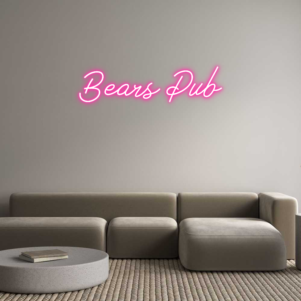 Neon personalizado: Bears Pub