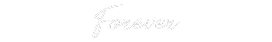 Neon personalizado: Forever
