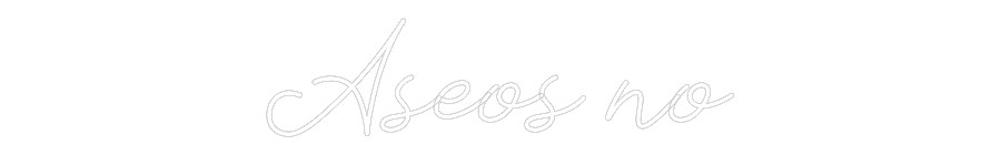 Neon personalizado: Aseos no