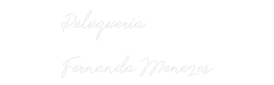 Neon personalizado: Peluqueria 
...