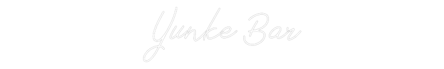 Neon personalizado: Yunke Bar
