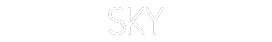 Neon personalizado: Sky